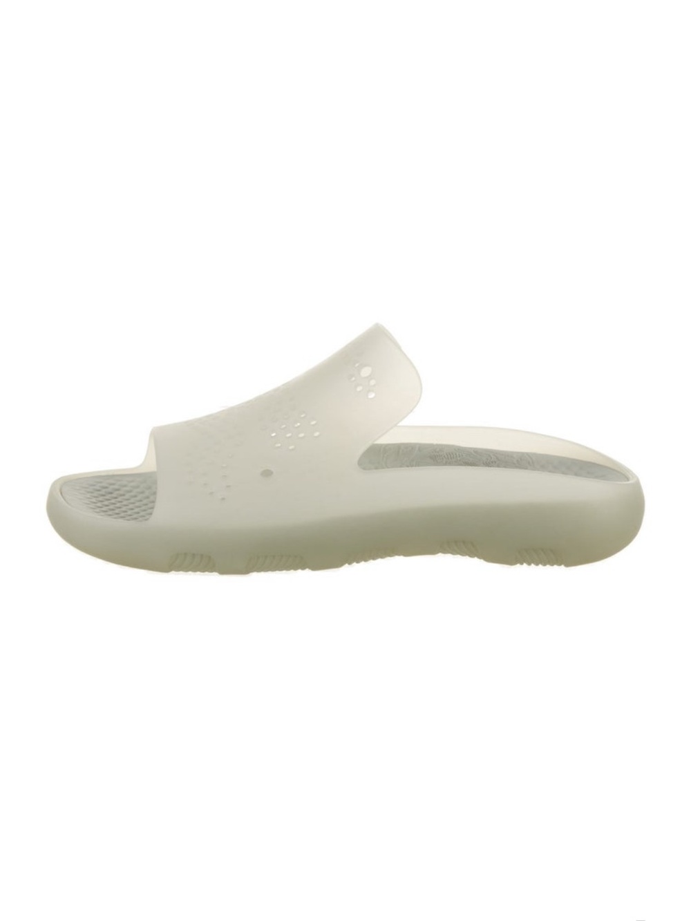 Burberry Rubber White Slide Sandals NEW 13